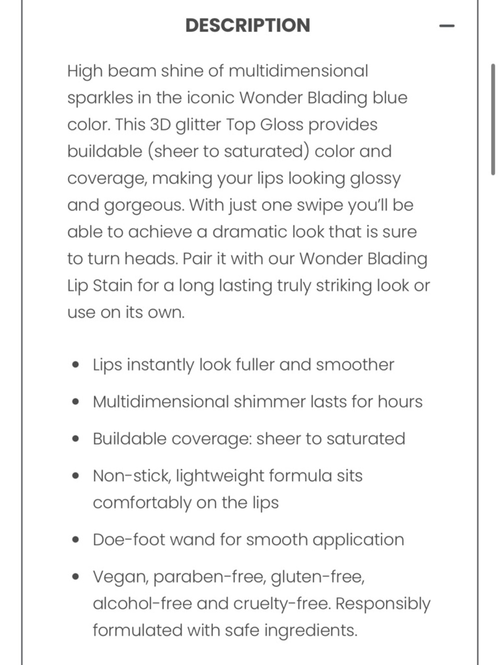 WONDER SKIN Wonder Blading Top Gloss - Clear Shine Lip Gloss (Silver Packaging) - Picture 9 of 10